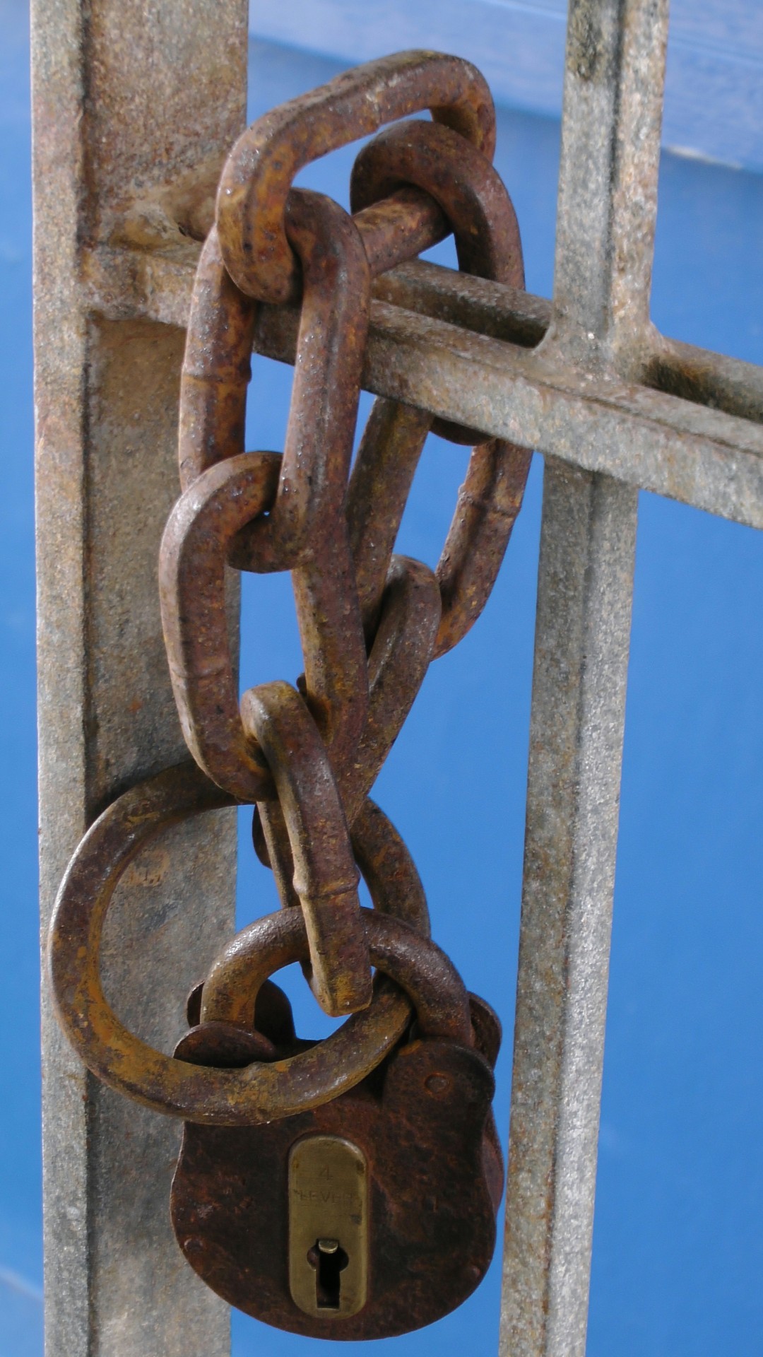 Rusty Padlock And Chain