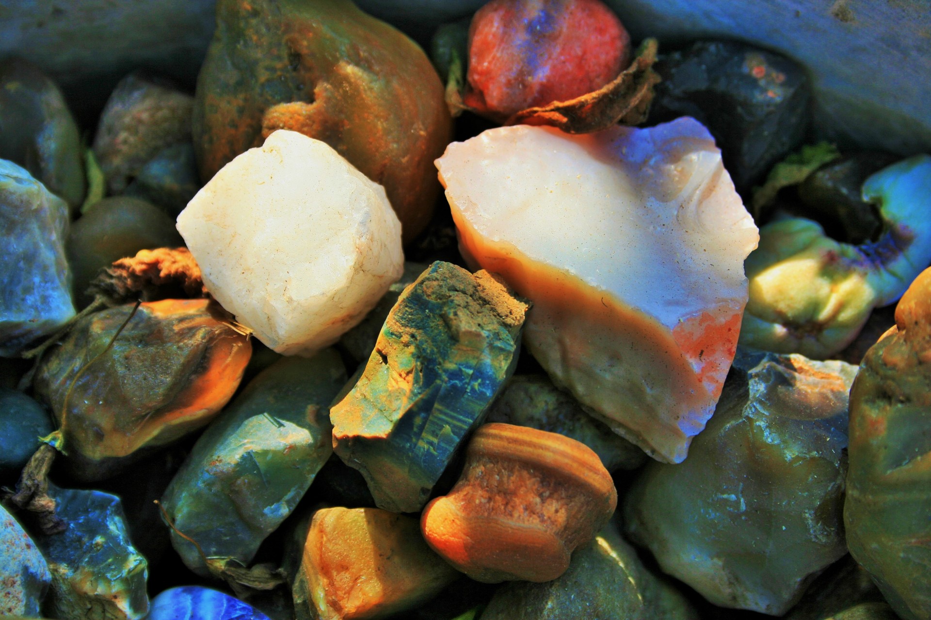 Semi-precious Stones In Light
