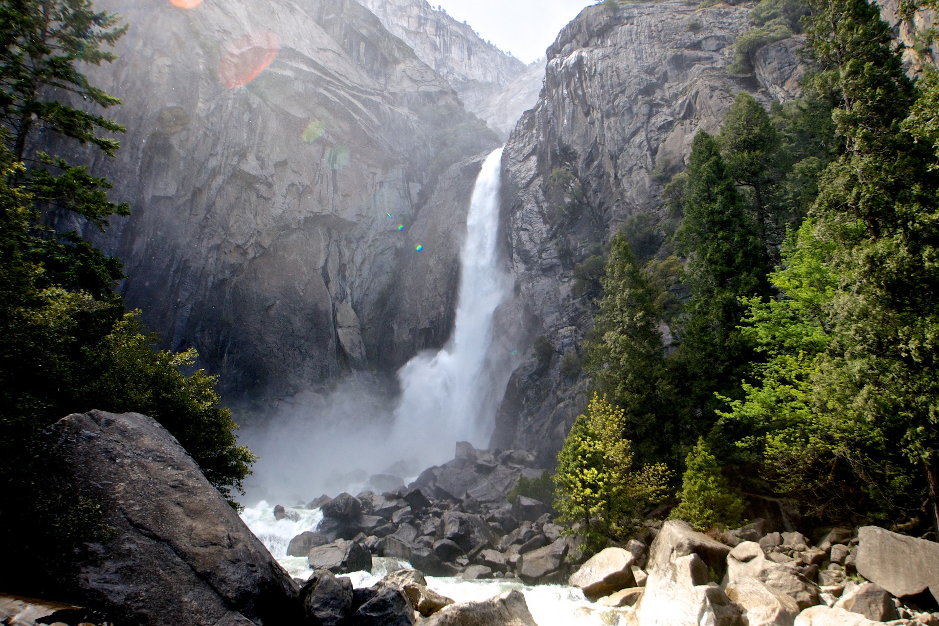 Spray From Lower Yosemite Falls