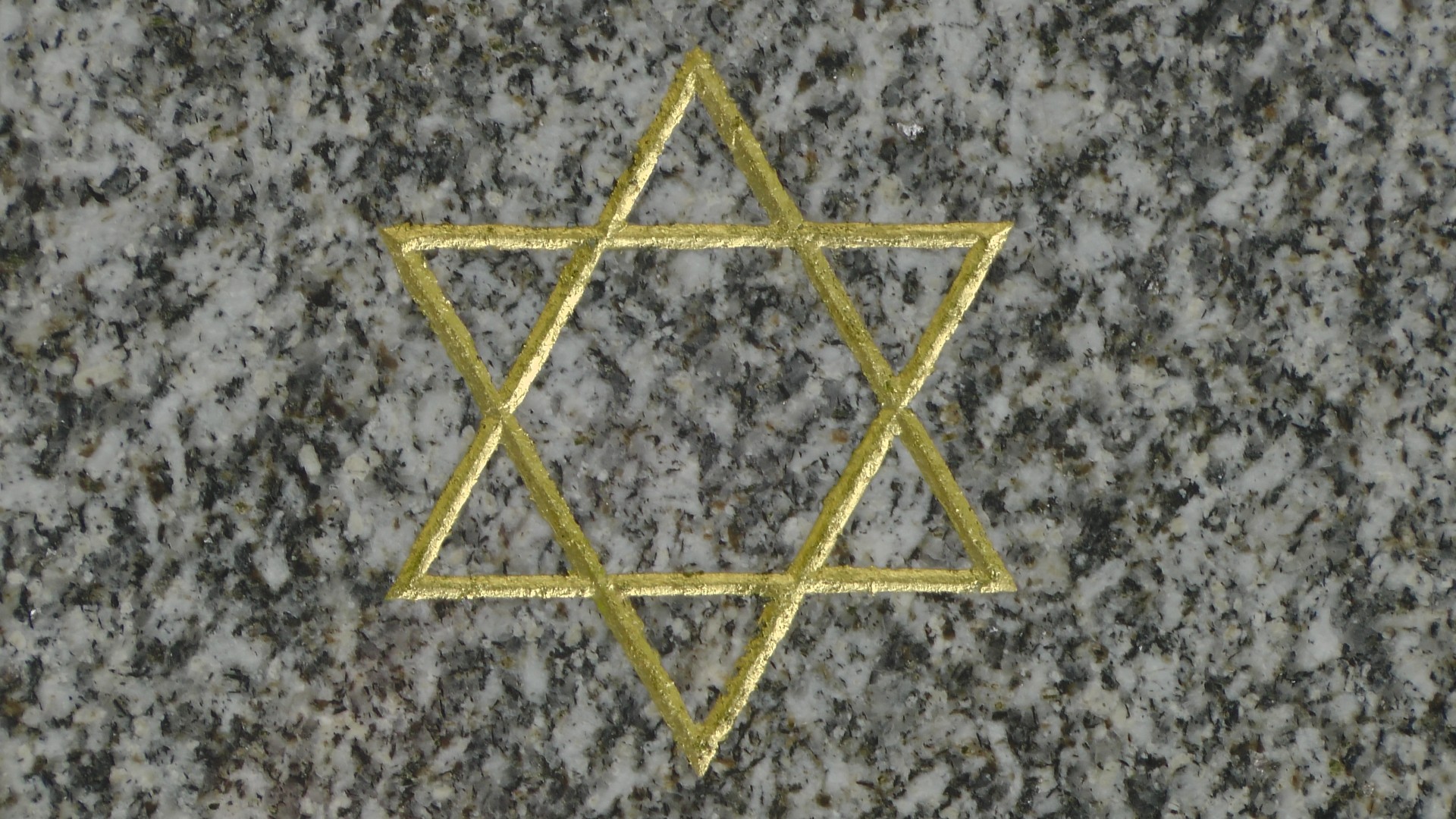 Star Of David In Cemetery