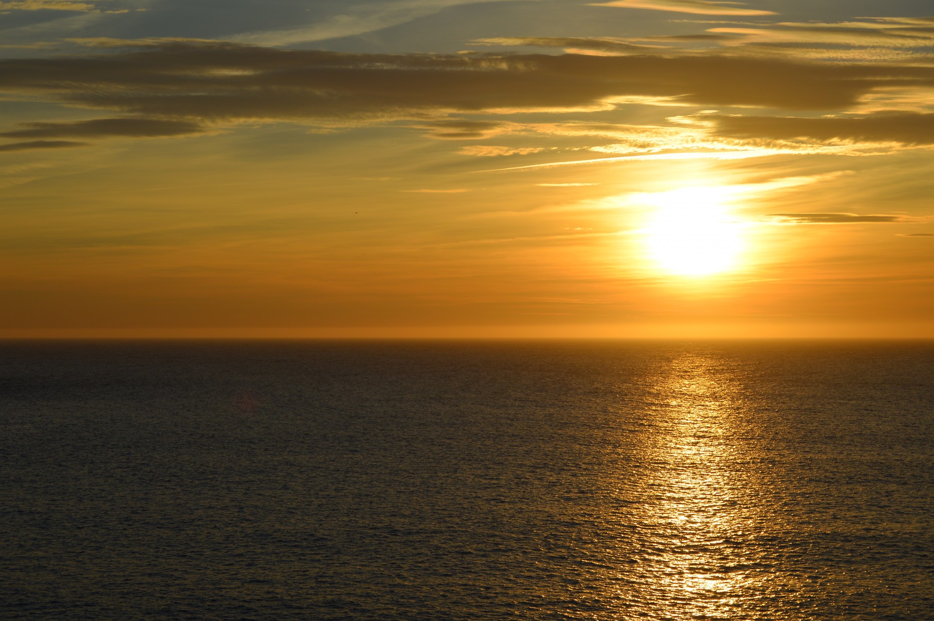 Sunset In The Atlantic Ocean