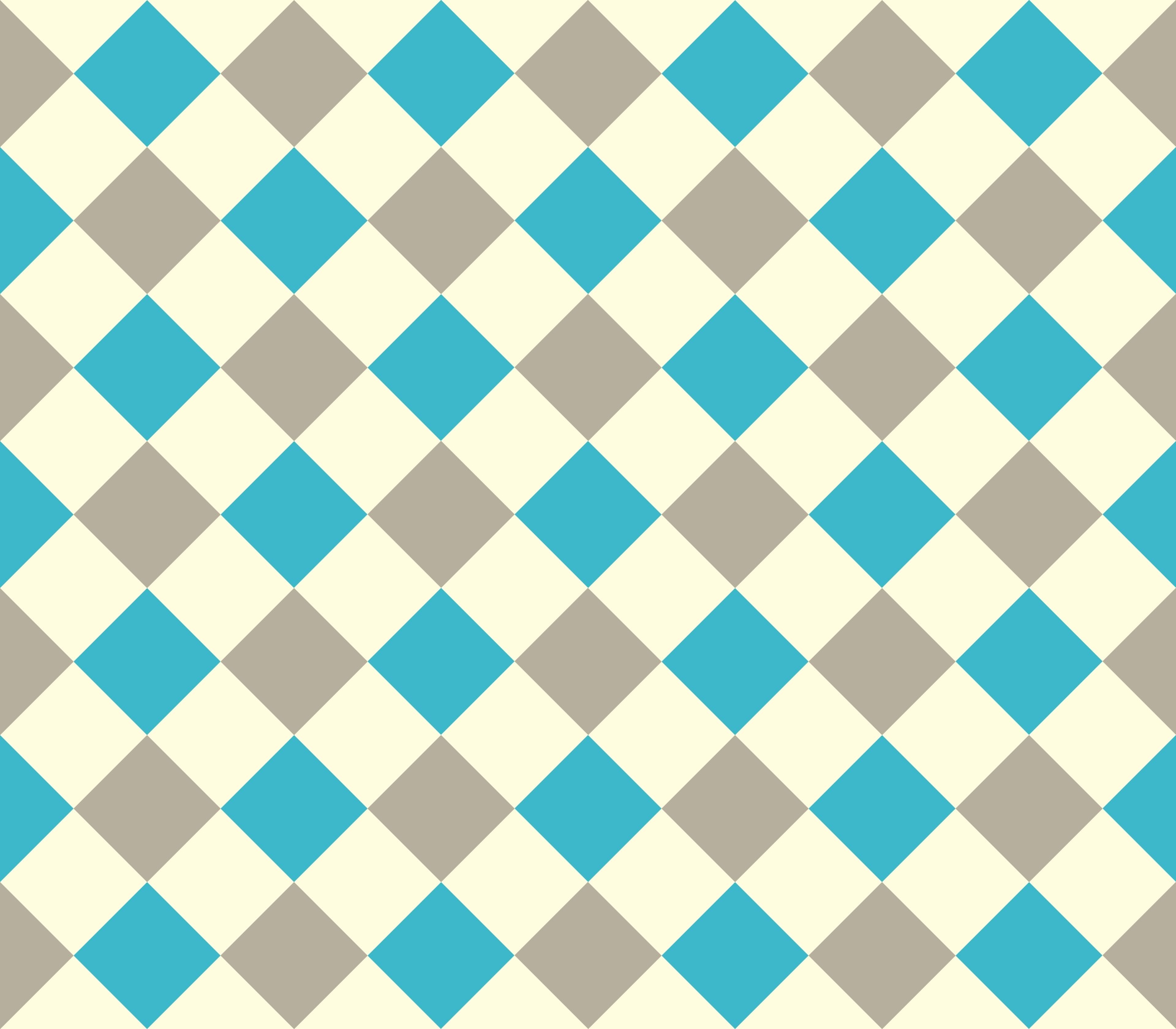 Teal And Beige Checkerboard Pattern