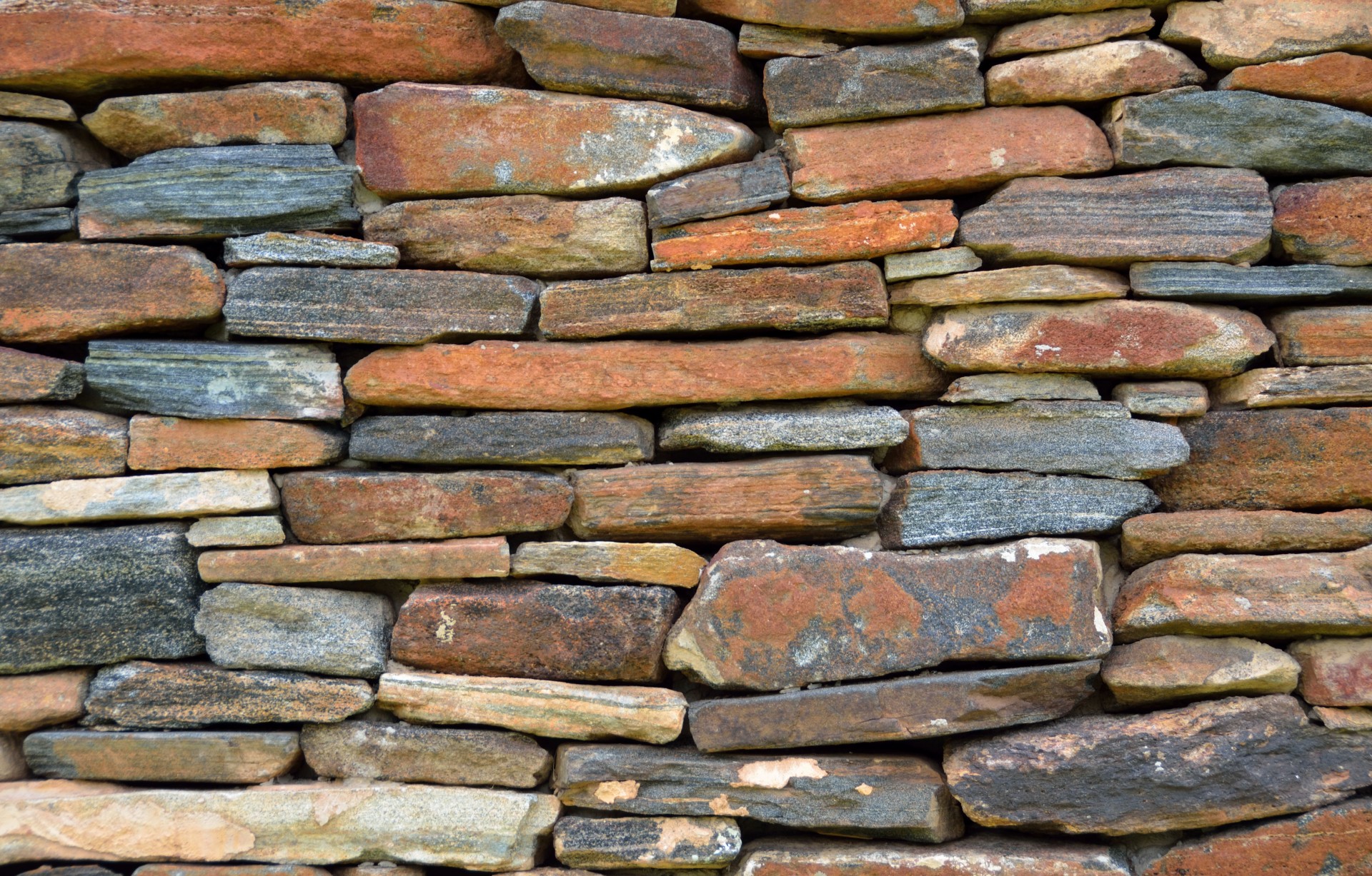 Stone and brick wall at a historic site Georgia, USA
