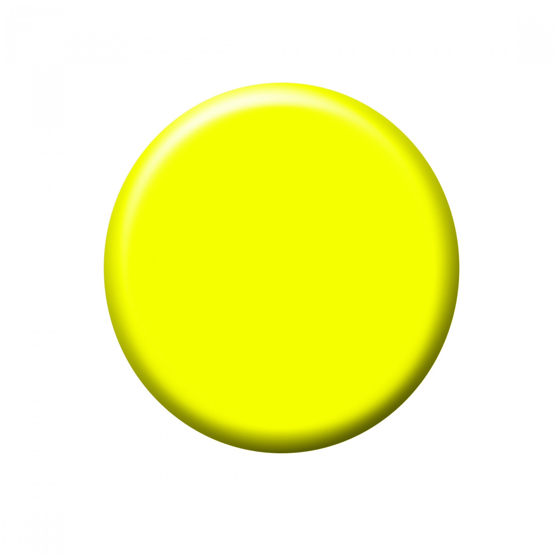 Yellow Button For Web